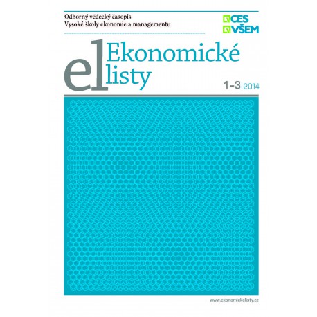 Ekonomické listy 1 - 3/2014